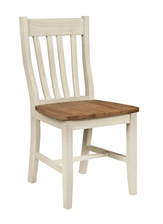Dining Essentials - Cafe Chair in Hickory & Shell (Set of 2)
