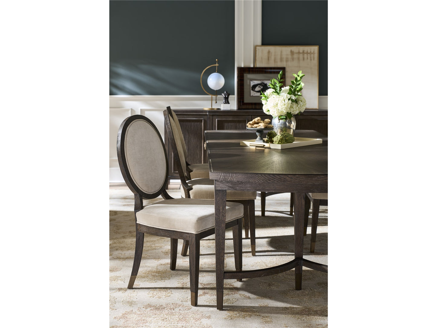 Universal - Montclair Cocoa Oval Side Chair