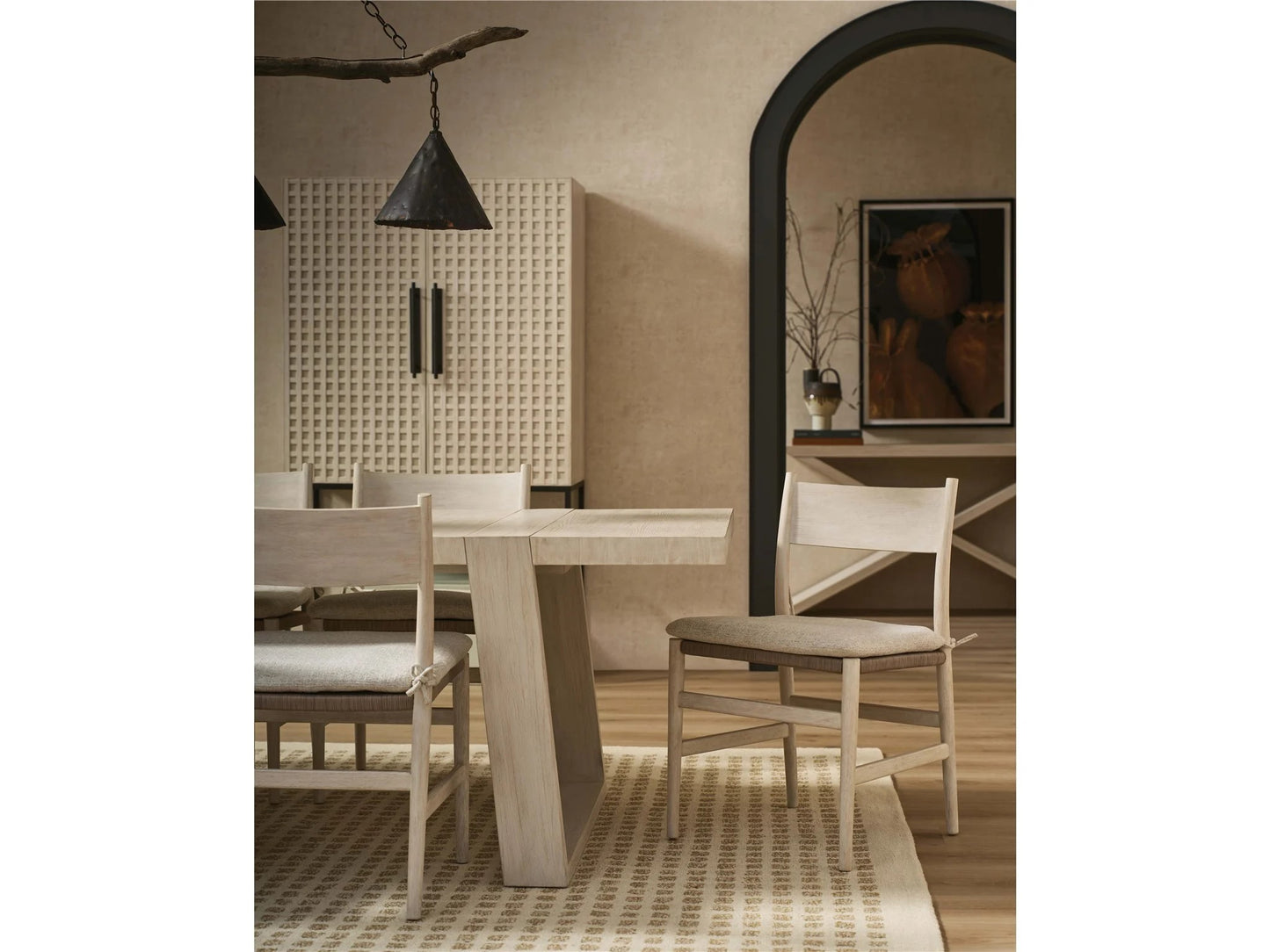 Universal - Dwell River Rock Wood Back Side Chair
