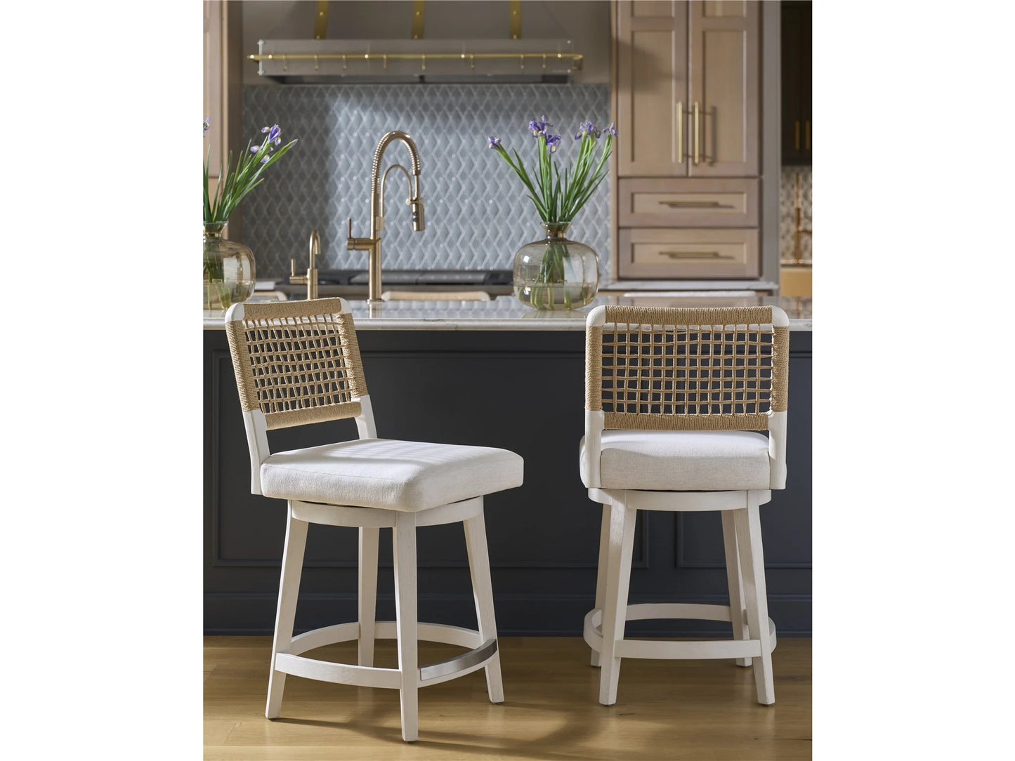 Universal - Oasis-Coastal Living Home Shoreline Swivel Counter Stool