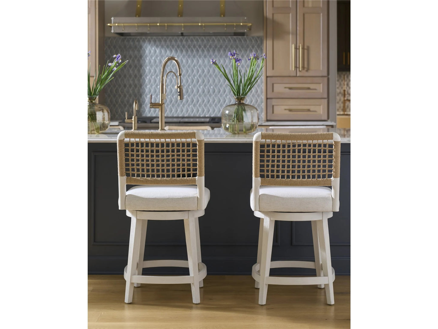 Universal - Oasis-Coastal Living Home Shoreline Swivel Counter Stool