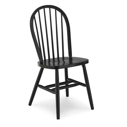 Dining Essentials - Windsor Chair in Black (Set of 2)