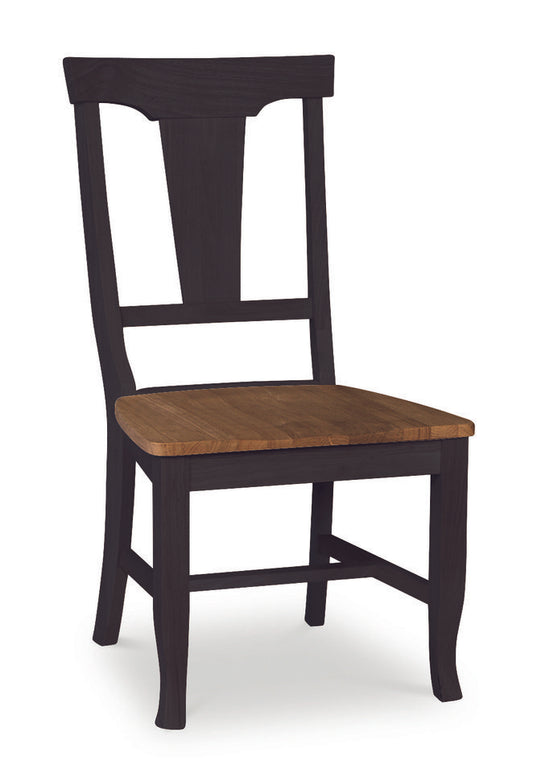 Vista - Panel Back Chair in Hickory & Coal