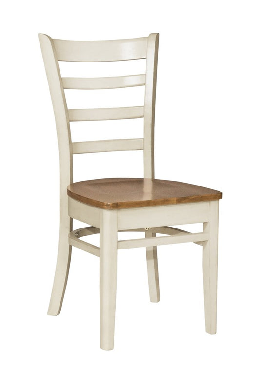 Dining Essentials - Emily Chair in Hickory & Shell (Set of 2)