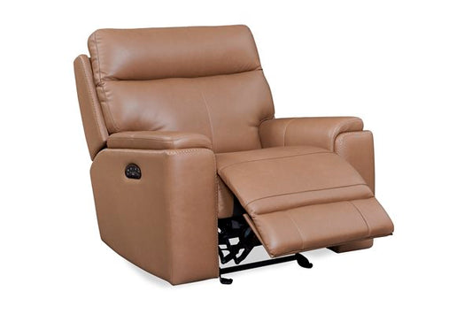 Leather Italia - Bryant P2 Glider Recliner in Tuscan Tan