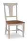 Vista - Panel Back Chair in Hickory & Shell