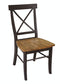 Dining Essentials - X-Back Chair in Hickory & Coal (Set of 2)
