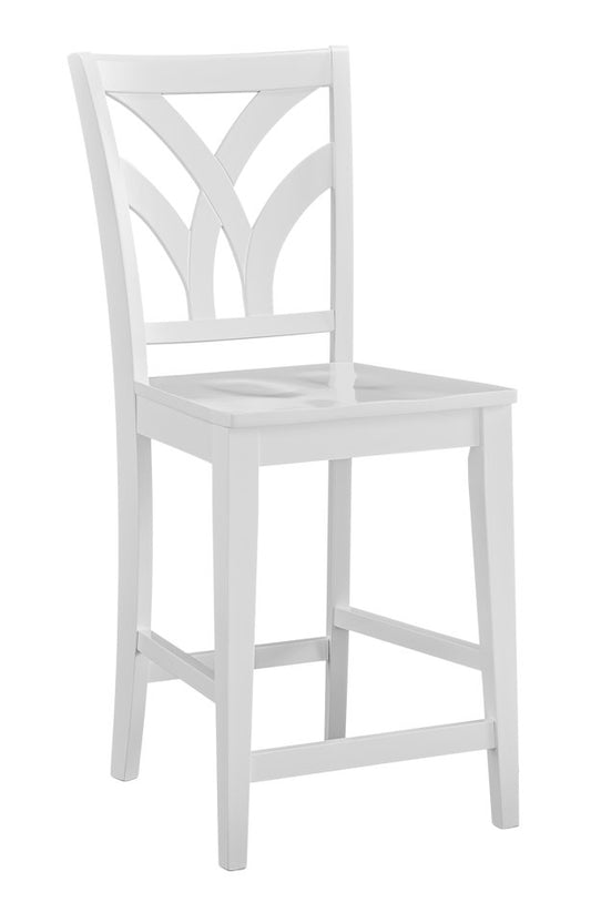 Hampton - Palm Stool in Pure White (Set of 2)