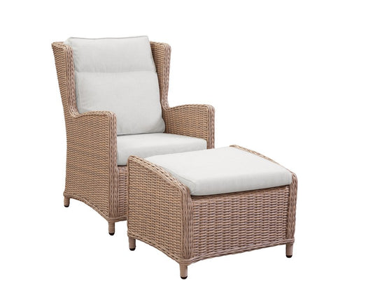PARKS: Outdoor Living - Biscayne Lounge Chair w/ Footstool