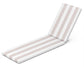 POLYWOOD Chaise Seat/Back Pad — Cabana Stripe Dune Burlap