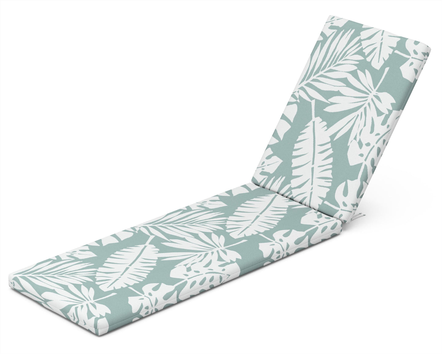 POLYWOOD Chaise Seat/Back Pad — Leaf Glacier Spa
