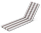 POLYWOOD Chaise Seat/Back Pad — Cabana Stripe Grey Mist