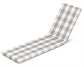 POLYWOOD Chaise Seat/Back Pad — Buffalo Plaid Grey Mist