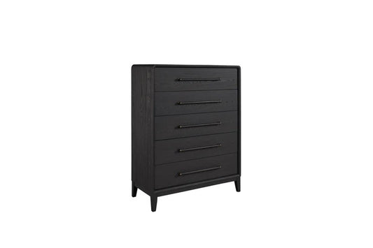 Elure - 5 Drawer Chest with Bar Pulls