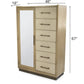 Sea Winds - Rio Vista Woven Mirrored Door Chest