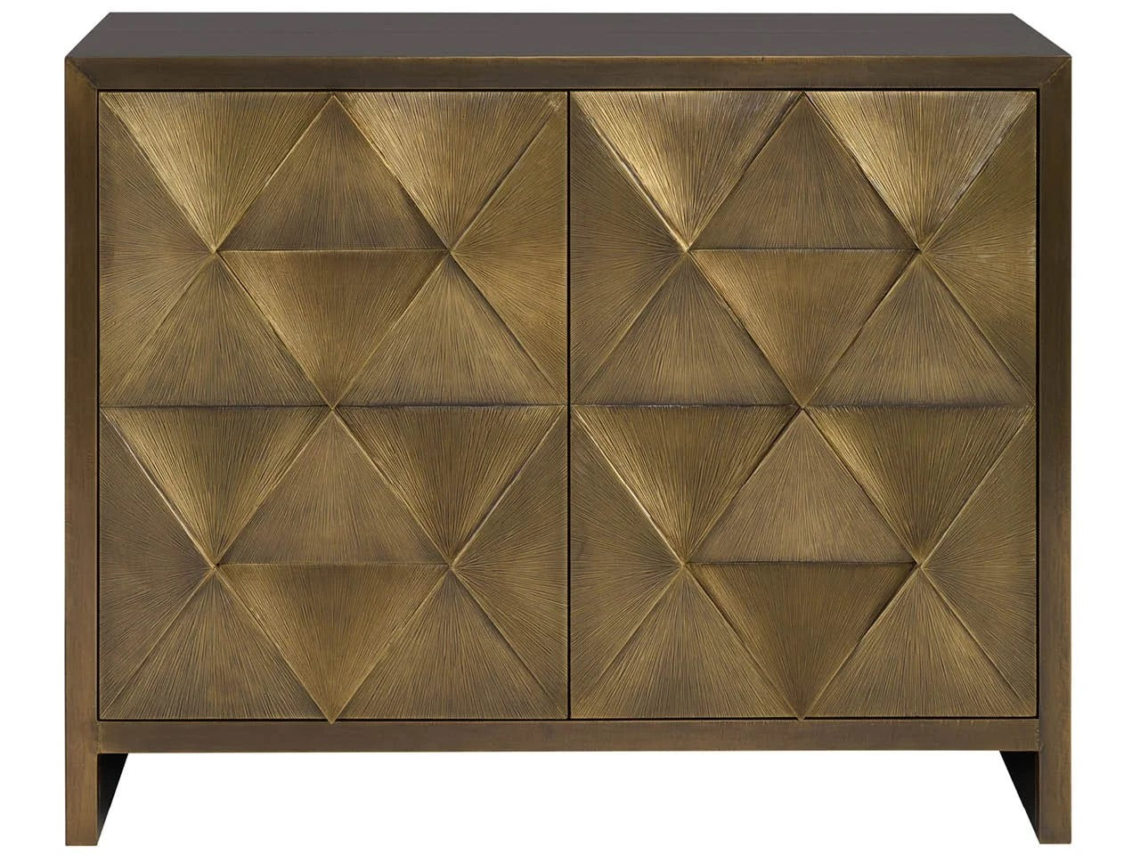 Universal - Sable & Desert-Modern Origami Hall Chest
