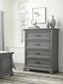 Summit - 4 Drawer Chest in Heather Gray