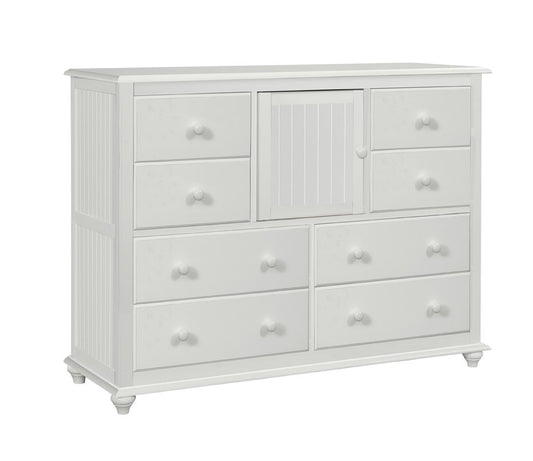 Cottage - 8 Drawer/1 Door Chest in White