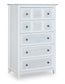 High Tide - 5 Drawer Chest in Chalk & White