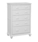 Cottage - 5 Drawer Chest in White