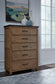 Vista - 5 Drawer Chest in Hickory & Coal