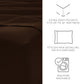 6-Piece Double Brushed Solid Sheet Set