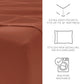 6-Piece Double Brushed Solid Sheet Set