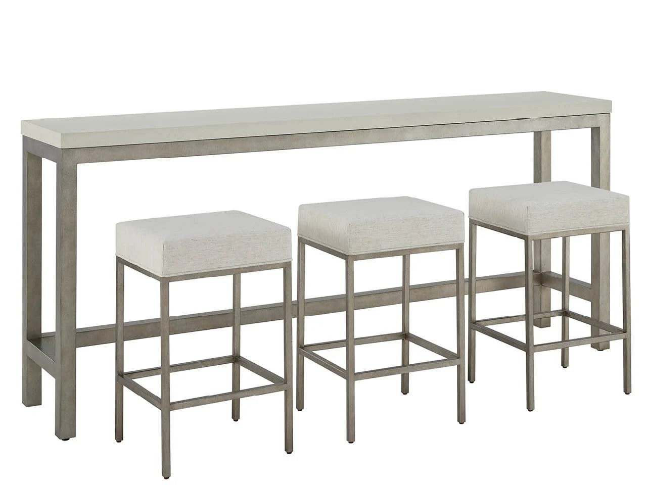 Universal - Oasis-Coastal Living Home Oasis Console with Stools