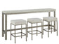 Universal - Oasis-Coastal Living Home Oasis Console with Stools