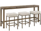 Universal - Montclair Brindle Console with Stools