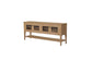 Pleasant Hill - Suede 72" Console with Fluted Glass