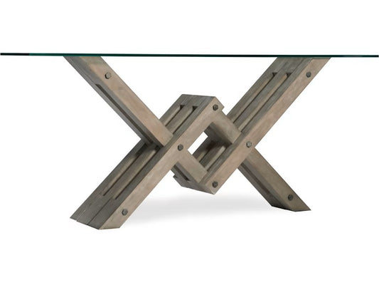 Hooker Furniture - Living Room Affinity Glass Top Accent Console