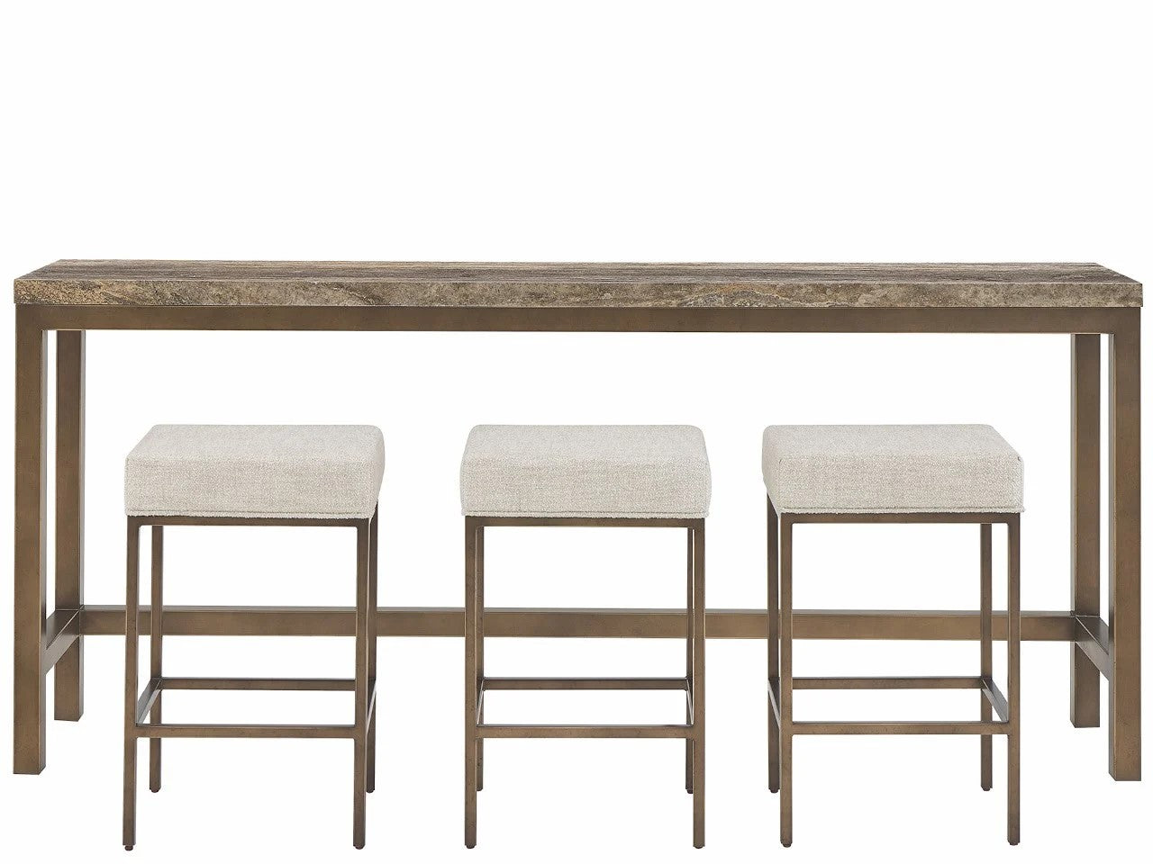 Universal - Montclair Brindle Console with Stools