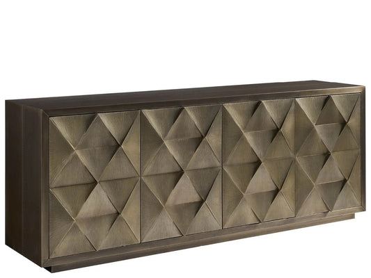 Universal - Sable & Desert-Modern Origami Credenza
