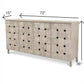 Sea Winds - Wooden Weave 4-Door Credenza with Soft Close Doors
