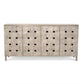 Sea Winds - Wooden Weave 4-Door Credenza with Soft Close Doors