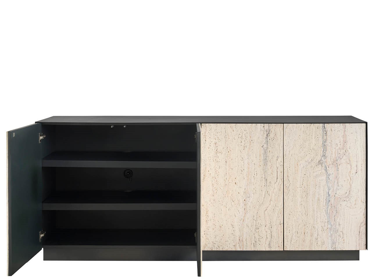 Universal - Sable & Desert-Modern Stone Credenza