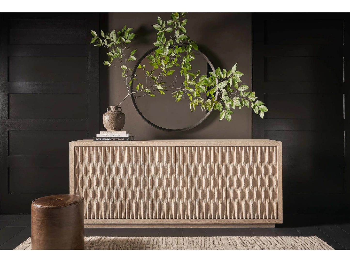 Universal - Sable & Desert-Modern Desert Dune Credenza