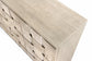 Sea Winds - Wooden Weave 4-Door Credenza with Soft Close Doors