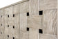 Sea Winds - Wooden Weave 4-Door Credenza with Soft Close Doors