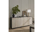 Universal - Sable & Desert-Modern Stone Credenza