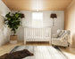 "Just White" Island 4-in-1 Convertible Crib