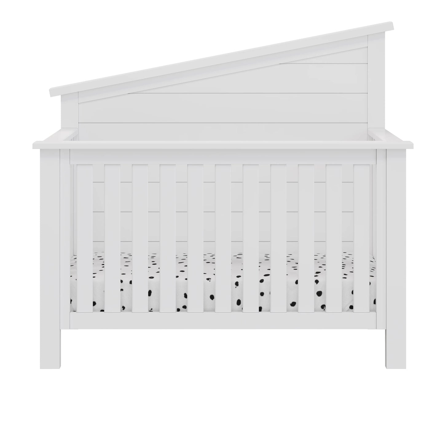 "Just White" Balanced Baby 4-in-1 Convertible Crib