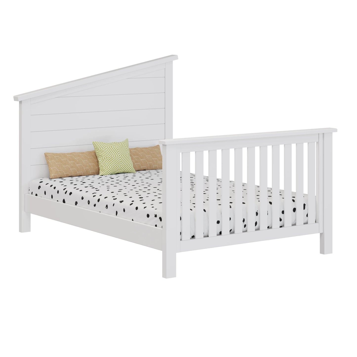 "Just White" Balanced Baby 4-in-1 Convertible Crib