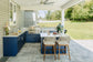 OPEN AIR OUTDOOR KITCHENS - L SHAPED (LARGE PREP AREA WITH SINK)