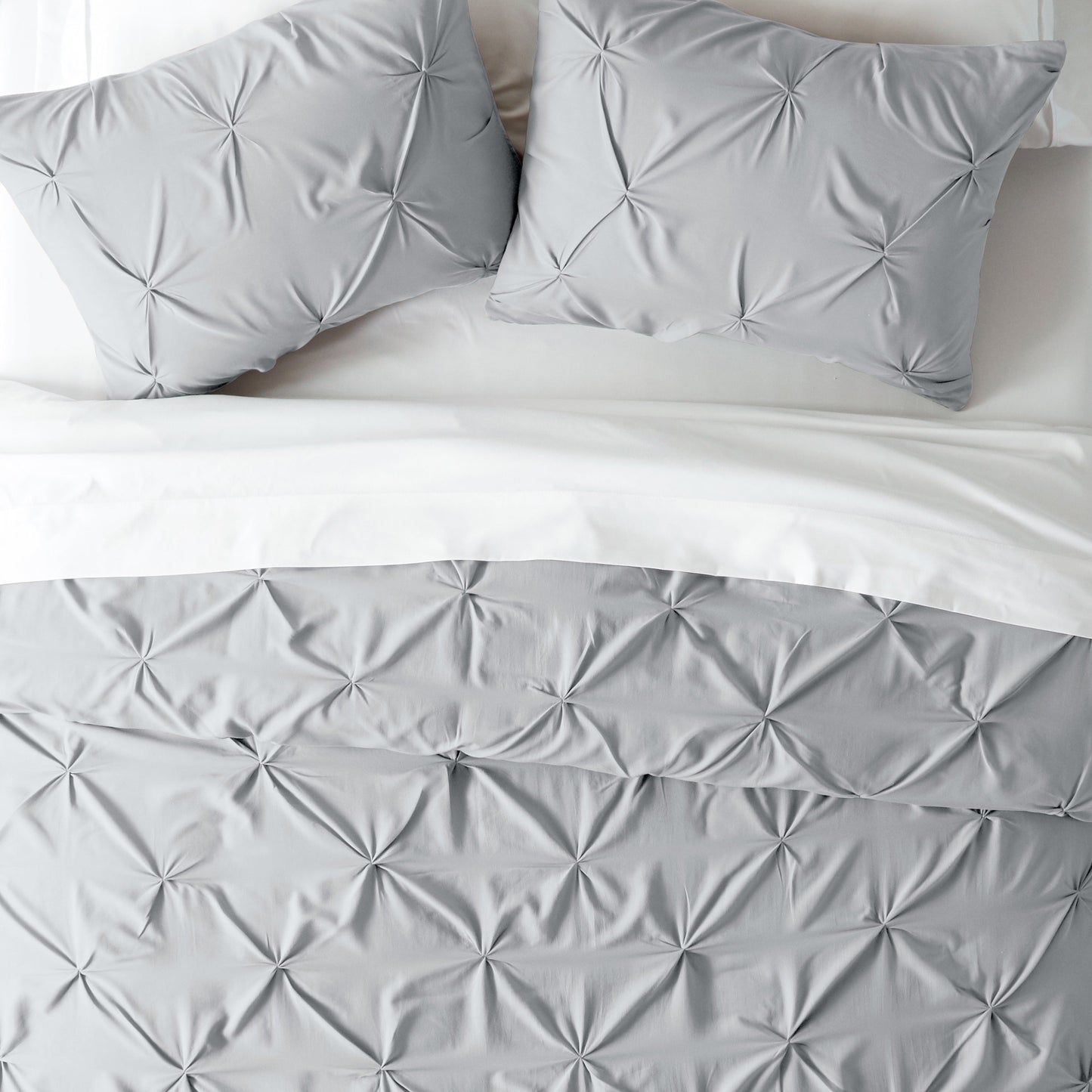 Pinch Pleat Duvet Cover Set