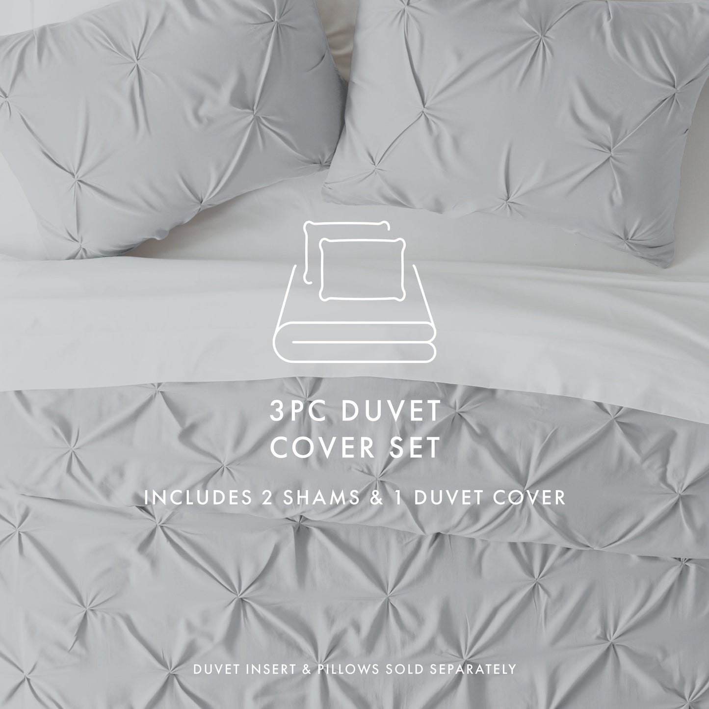 Pinch Pleat Duvet Cover Set