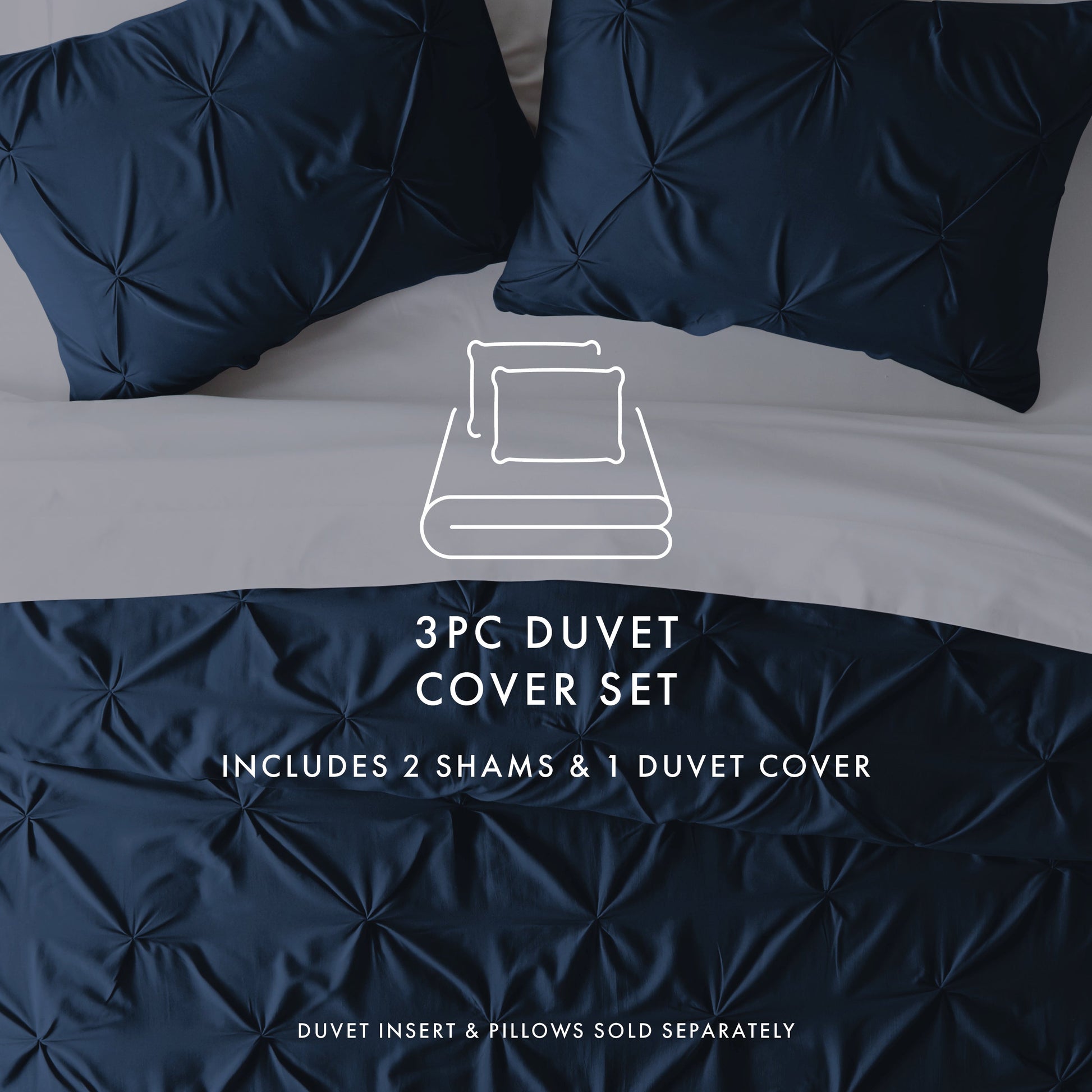 Pinch Pleat Duvet Cover Set