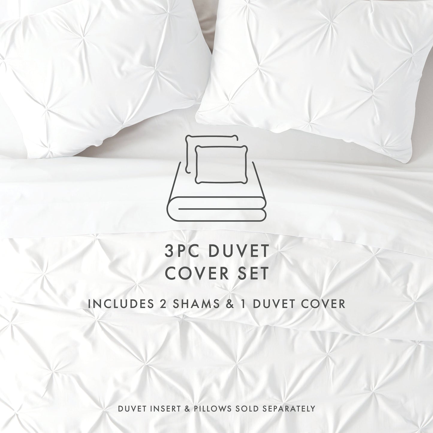 Pinch Pleat Duvet Cover Set