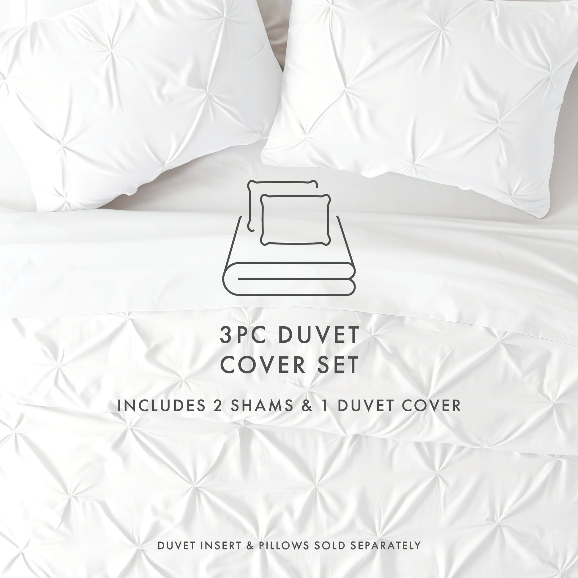 Pinch Pleat Duvet Cover Set